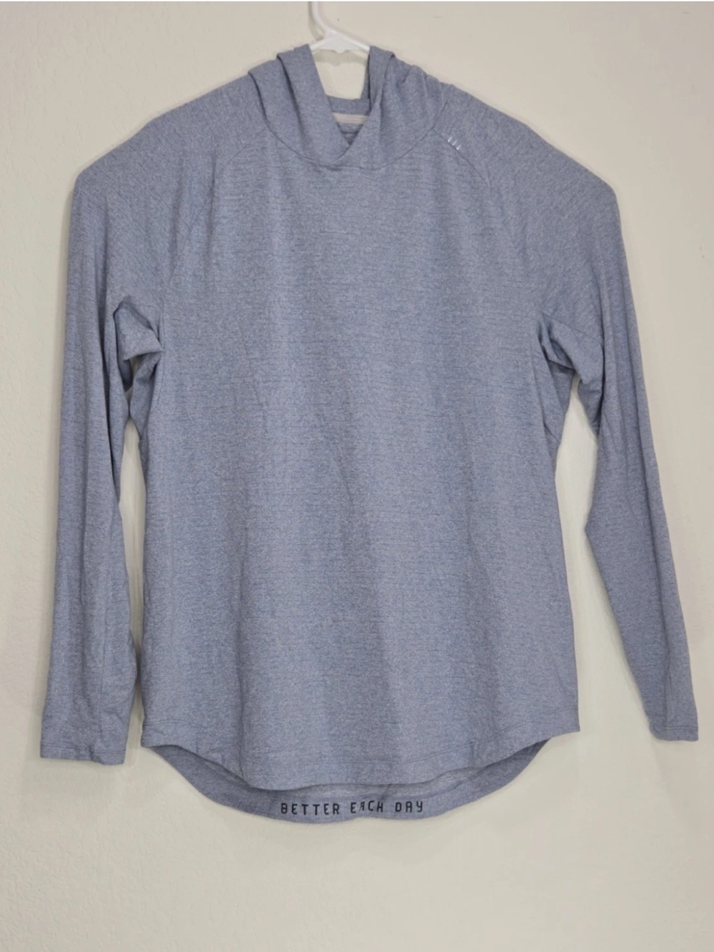 Lululemon Drysense Hoodie Blue Heathered Training Top Activewear Size L/XL Mens